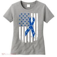 Colon Cancer Awareness Flag Women's T-Shirt thumb 0