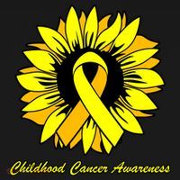 Childhood Cancer Awareness Sunflower Ribbon Cropped Pullover Crew thumb 4