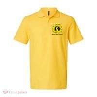 Childhood Cancer Awareness Sunflower Ribbon Polo thumb 0