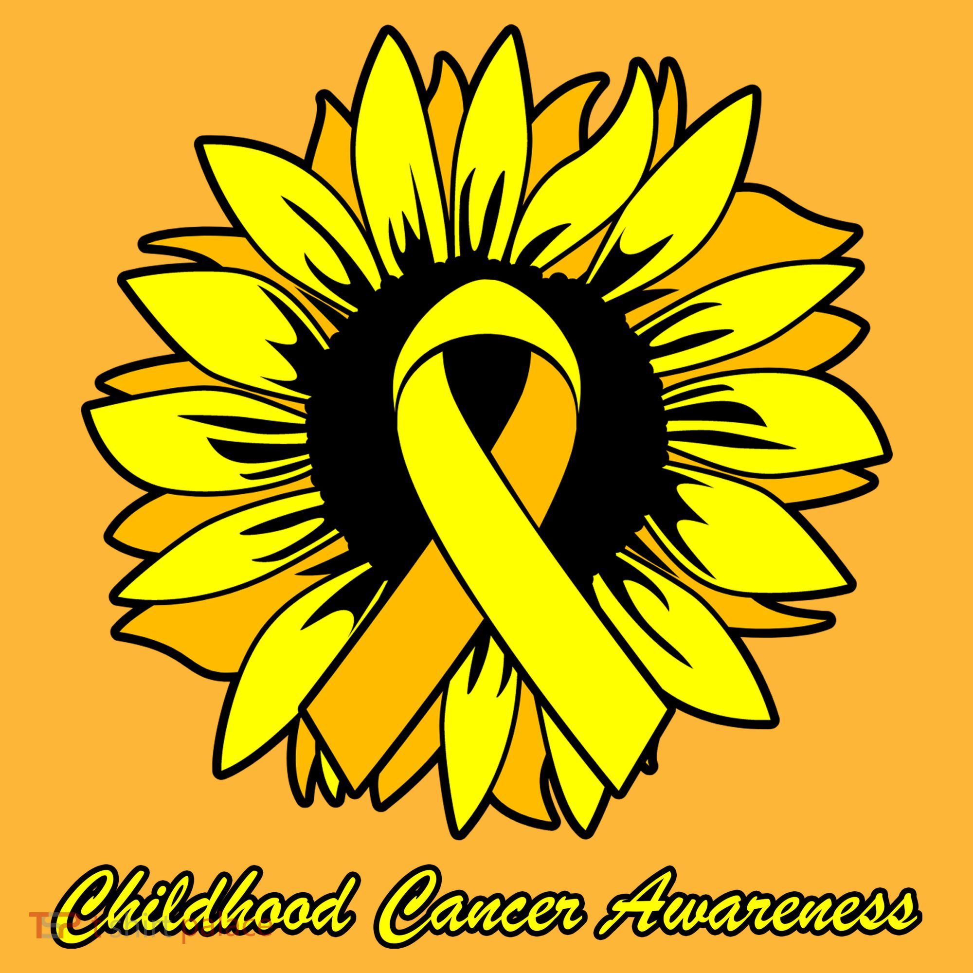 Childhood Cancer Awareness Sunflower Ribbon Mousepad