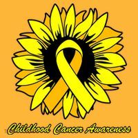 Childhood Cancer Awareness Sunflower Ribbon Baby Bodysuit thumb 2