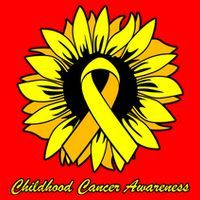 Childhood Cancer Awareness Sunflower Ribbon Santa Hat thumb 1