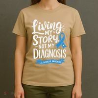 Colon Cancer Awareness Colorectal Cancer Month T-Shirt thumb 4