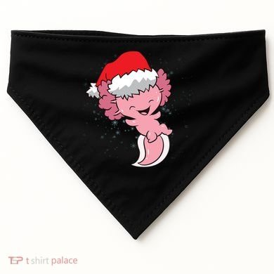 Cute Christmas Axolotl Santa USA-Made Doggie Bandana