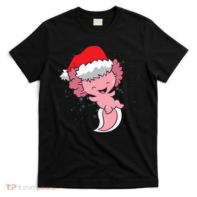 Cute Christmas Axolotl Santa T-Shirt