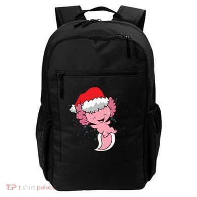 Cute Christmas Axolotl Santa Backpack