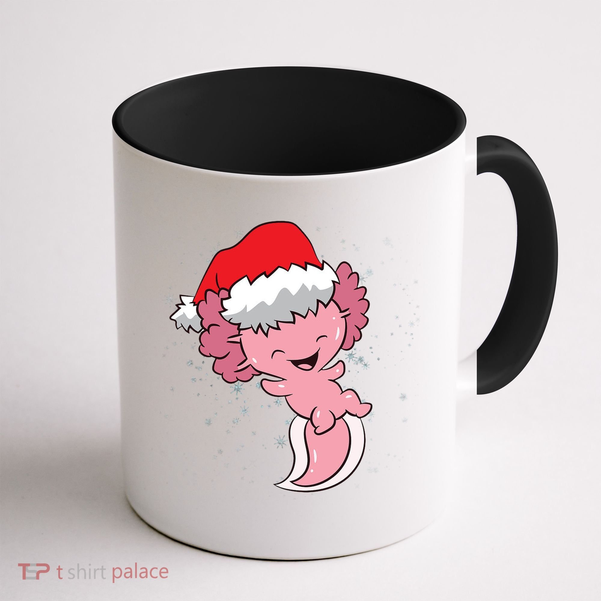 Cute Christmas Axolotl Santa Coffee Mug