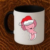 Cute Christmas Axolotl Santa Coffee Mug thumb 2