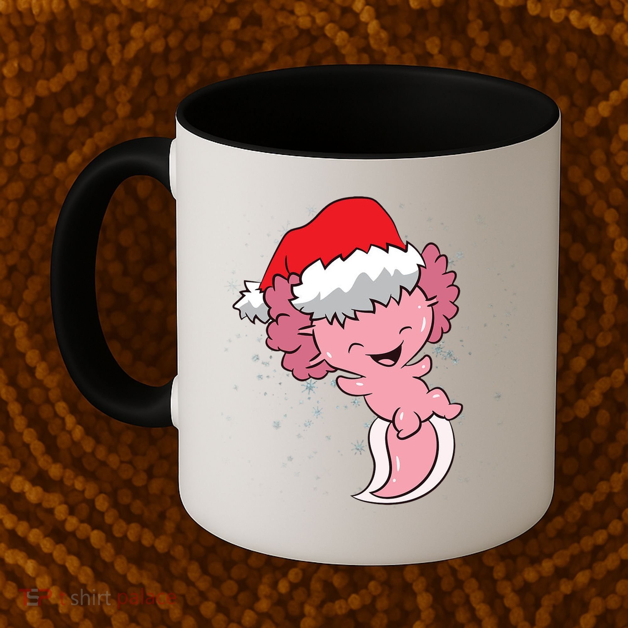 Cute Christmas Axolotl Santa Coffee Mug