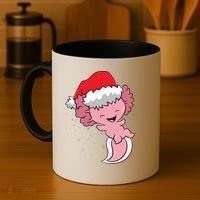 Cute Christmas Axolotl Santa Coffee Mug thumb 4