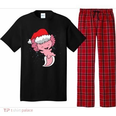 Cute Christmas Axolotl Santa Pajama Set