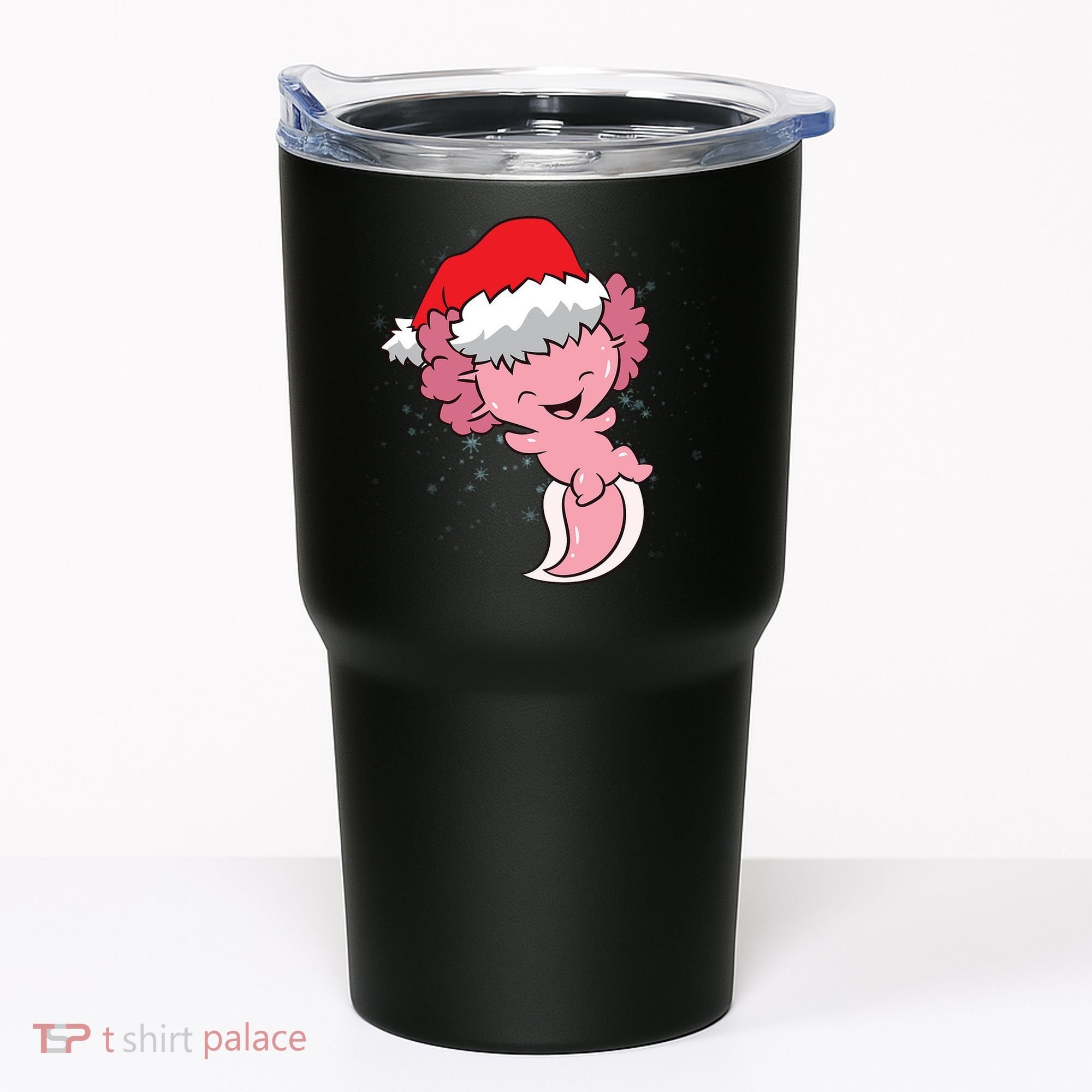 Cute Christmas Axolotl Santa Tumbler