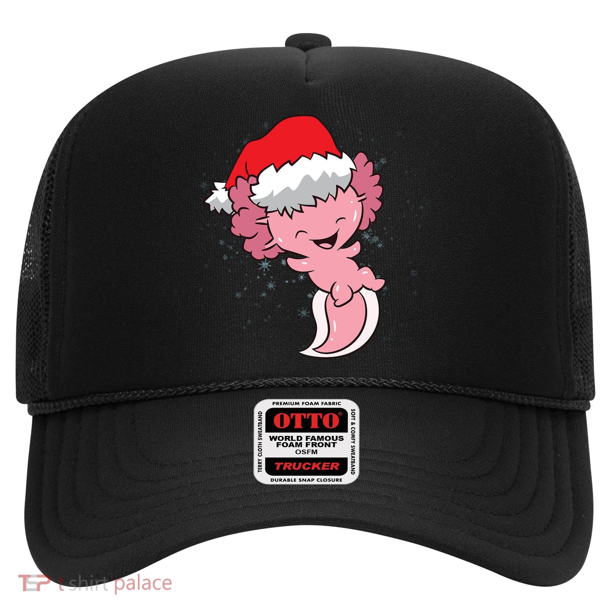 Cute Christmas Axolotl Santa Hat