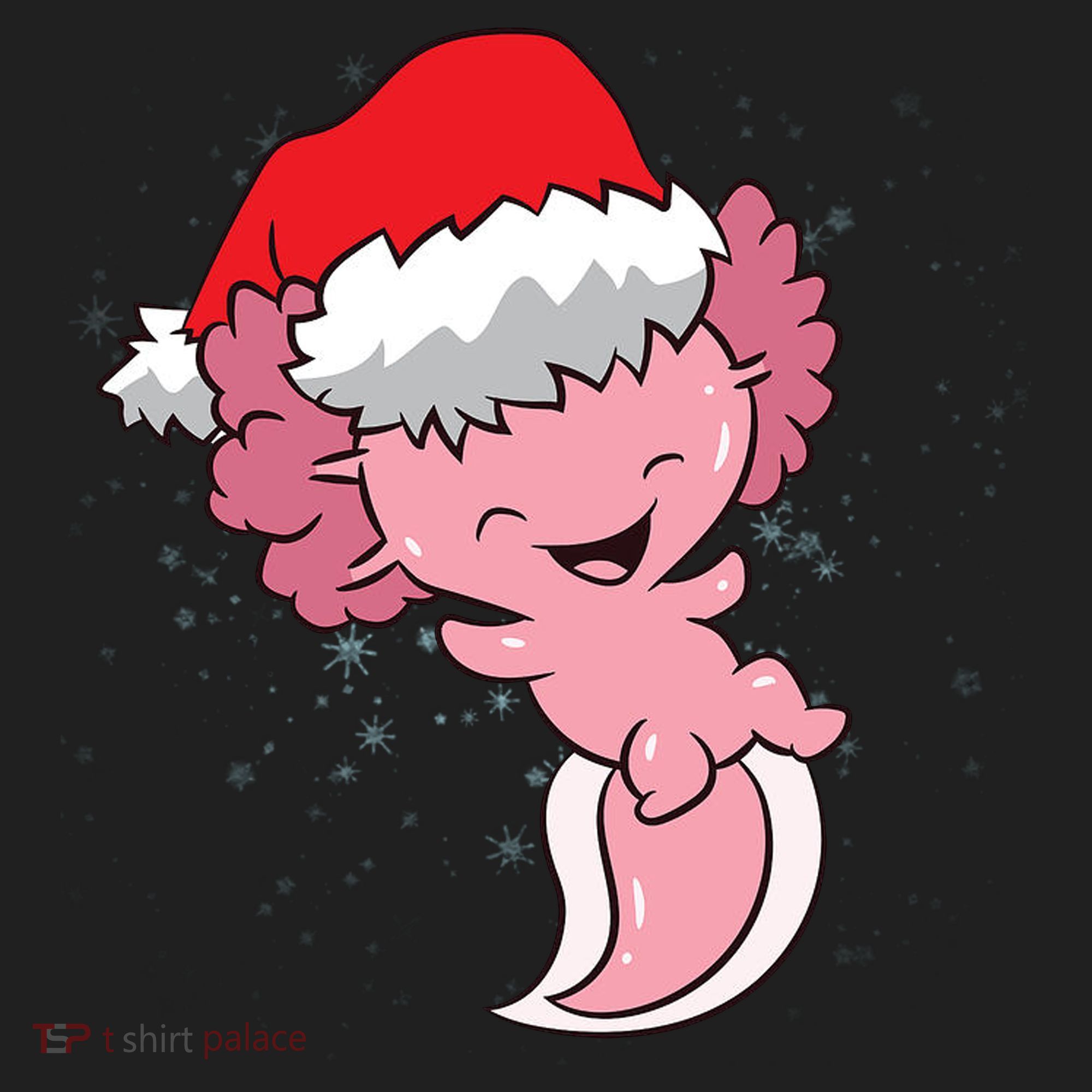 Cute Christmas Axolotl Santa Hat