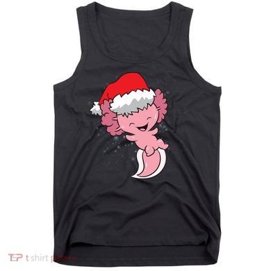 Cute Christmas Axolotl Santa Tank Top