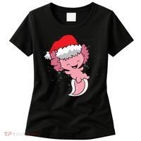 Cute Christmas Axolotl Santa Women's T-Shirt thumb 0