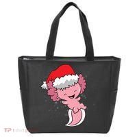 Cute Christmas Axolotl Santa Tote Bag thumb 0