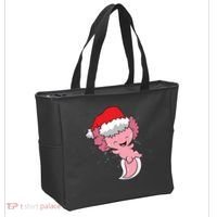 Cute Christmas Axolotl Santa Tote Bag thumb 2