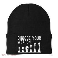 Cool Chess Art For Chess Player Chess Lovers Beanie thumb 0