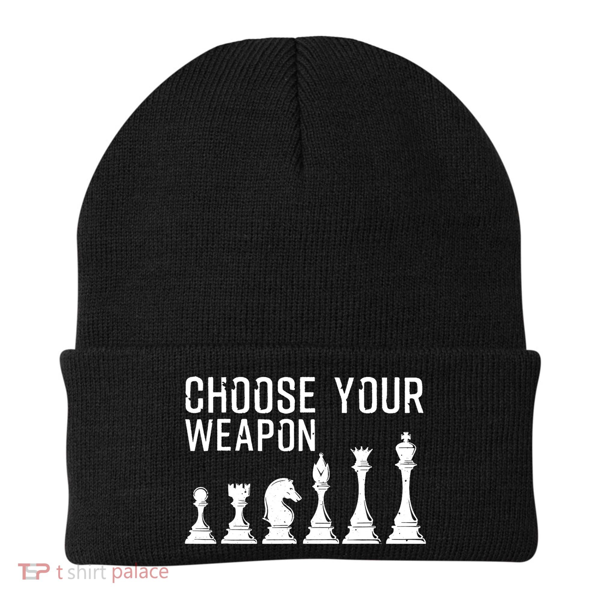 Cool Chess Art For Chess Player Chess Lovers Beanie