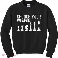 Cool Chess Art For Chess Player Chess Lovers Kids Sweatshirt thumb 0