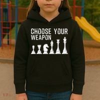 Cool Chess Art For Chess Player Chess Lovers Kids Hoodie thumb 3