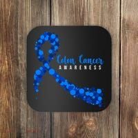 Colon Cancer Awareness Ribbon Coaster thumb 0