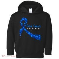 Colon Cancer Awareness Ribbon Toddler Hoodie thumb 0