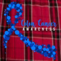 Colon Cancer Awareness Ribbon Men's Flannel Plaid Pajama Pants thumb 2