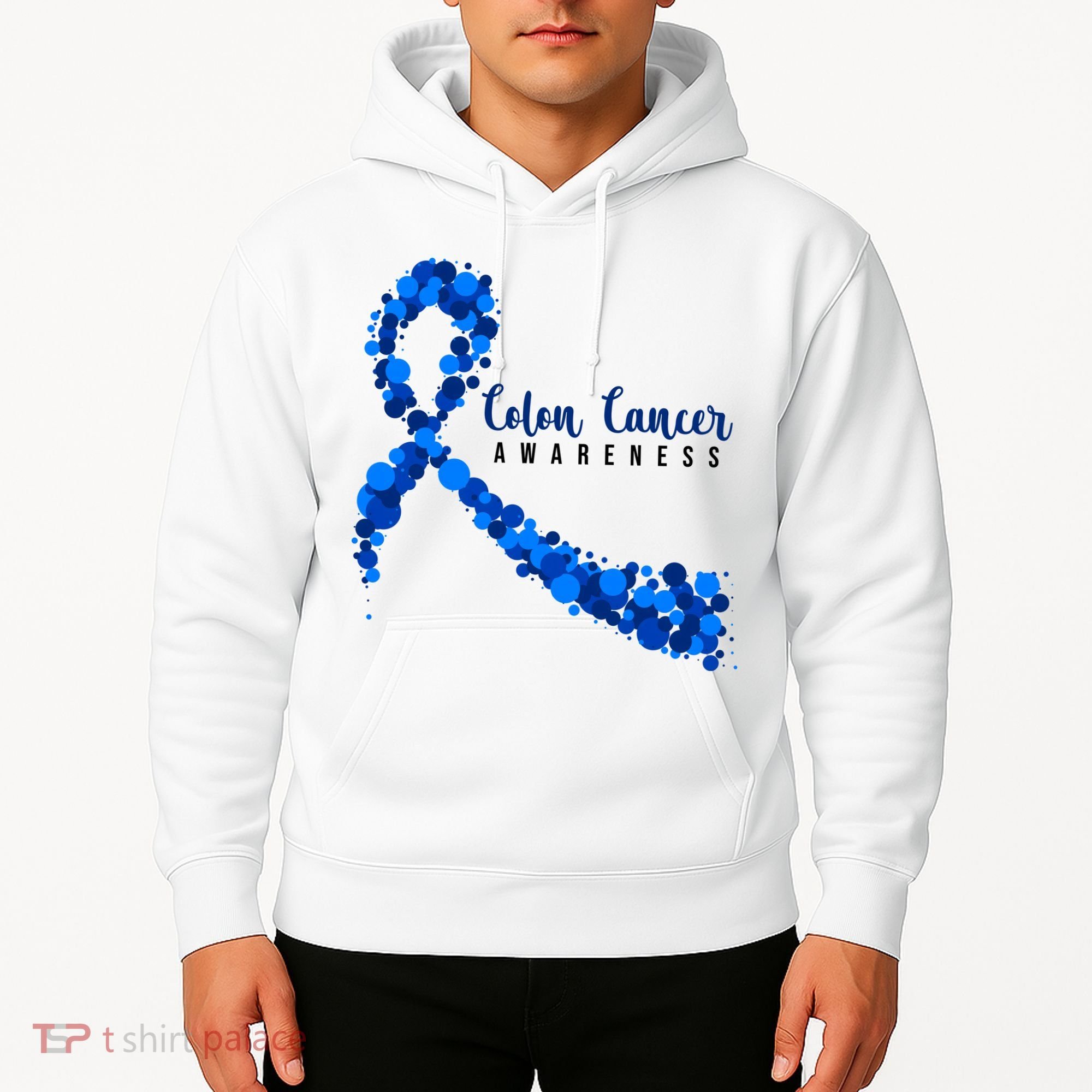 Colon Cancer Awareness Ribbon Hoodie