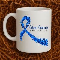 Colon Cancer Awareness Ribbon Coffee Mug thumb 2
