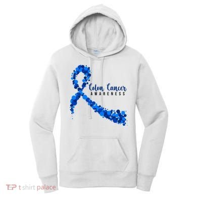 Colon Cancer Awareness Ribbon Women's Hoodie