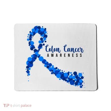 Colon Cancer Awareness Ribbon Mousepad