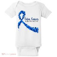 Colon Cancer Awareness Ribbon Baby Bodysuit thumb 0