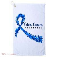 Colon Cancer Awareness Ribbon Golf Towel thumb 0