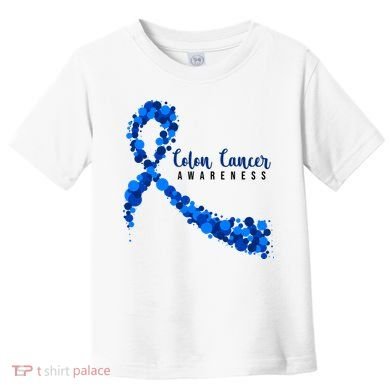 Colon Cancer Awareness Ribbon Toddler T-Shirt