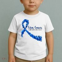 Colon Cancer Awareness Ribbon Toddler T-Shirt thumb 2