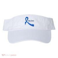 Colon Cancer Awareness Ribbon Visor thumb 0