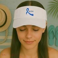 Colon Cancer Awareness Ribbon Visor thumb 2