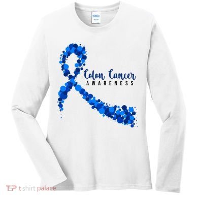 Colon Cancer Awareness Ribbon Women's Long Sleeve Shirt