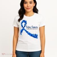 Colon Cancer Awareness Ribbon Women's T-Shirt thumb 4