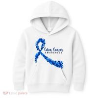 Colon Cancer Awareness Ribbon Kids Hoodie thumb 0