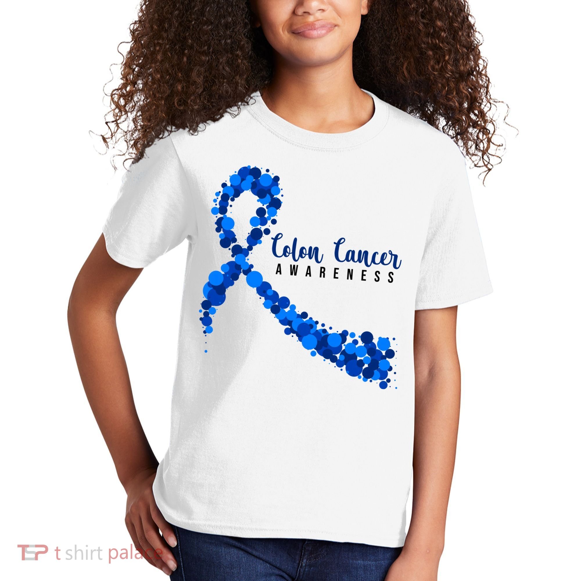 Colon Cancer Awareness Ribbon Kids T-Shirt