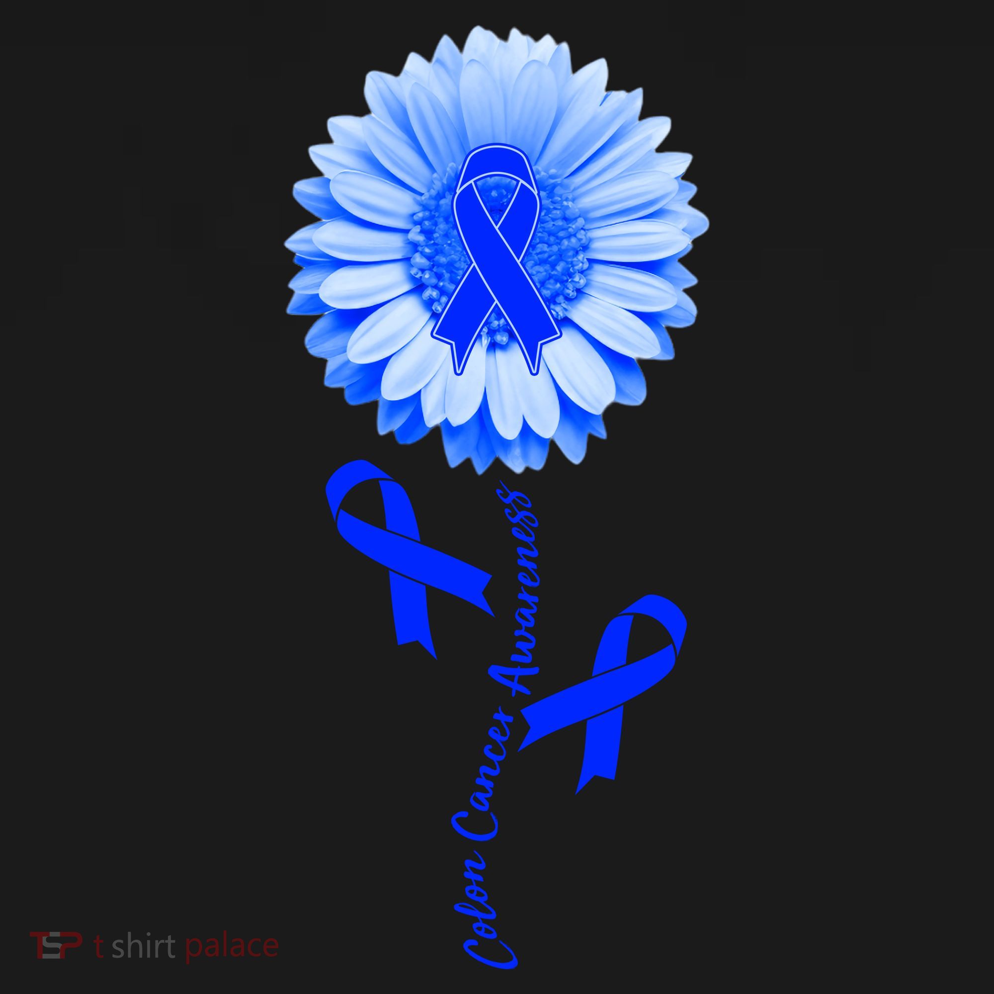 Colon Cancer Awareness Ribbon Flower Hoodie