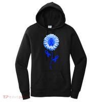 Colon Cancer Awareness Ribbon Flower Women's Hoodie thumb 0