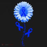 Colon Cancer Awareness Ribbon Flower Women's Hoodie thumb 2