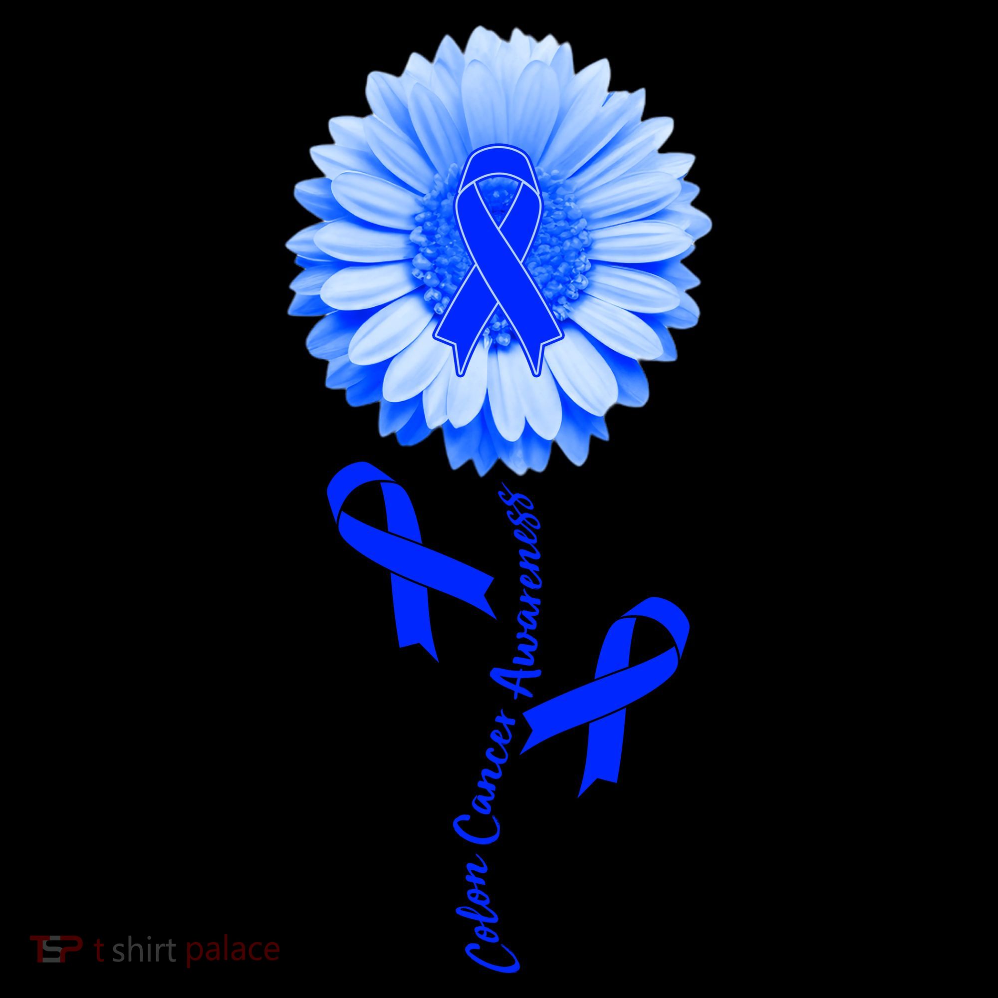 Colon Cancer Awareness Ribbon Flower Women's Hoodie