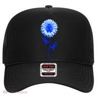 Colon Cancer Awareness Ribbon Flower Hat thumb 0