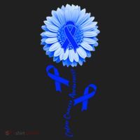 Colon Cancer Awareness Ribbon Flower Hat thumb 2