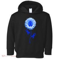 Colon Cancer Awareness Ribbon Flower Toddler Hoodie thumb 0